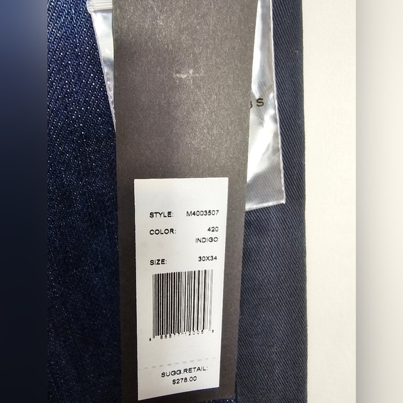 Marc by Marc Jacobs low-rise slim Tapered fit denim blue jeans with black back - Picture 4 of 5